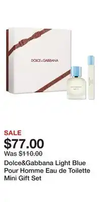 Ulta Beauty Dolce&Gabbana Light Blue Pour Homme Eau de Toilette Mini Gift Set offer