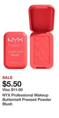 Ulta Beauty NYX Professional Makeup Buttermelt Pressed Powder Blush offer