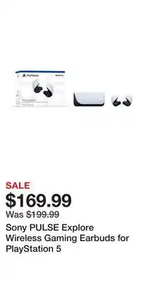 Game Stop Sony PULSE Explore Wireless Gaming Earbuds for PlayStation 5 offer