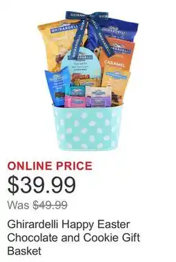 Costco Ghirardelli Happy Easter Chocolate and Cookie Gift Basket offer
