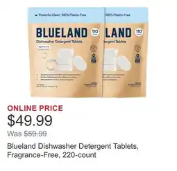 Costco Blueland Dishwasher Detergent Tablets, Fragrance-Free, 220-count offer