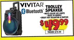 Ollie's VIVITAR TROLLEY Bluetooth SPEAKER offer