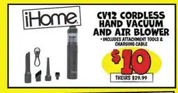 Ollie's CV12 CORDLESS HAND VACUUM AND AIR BLOWER offer
