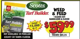 Ollie's Scotts Turf Builder WEED & FEED offer