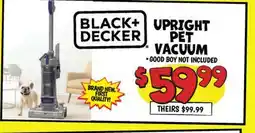 Ollie's BLACK + DECKER UPRIGHT PET VACUUM offer