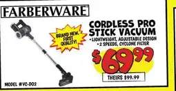 Ollie's CORDLESS PRO STICK VACUUM offer