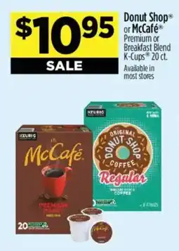 Dollar General Donut Shop or McCafé Premium or Breakfast Blend K-Cups offer