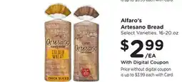 Ralphs Alfaro's Artesano Bread offer