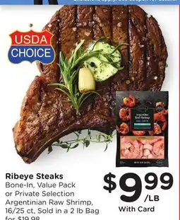 Ralphs Ribeye Steaks offer