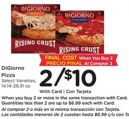 Ralphs DiGiorno Pizza offer