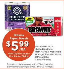 Ralphs Brawny Paper Towels offer