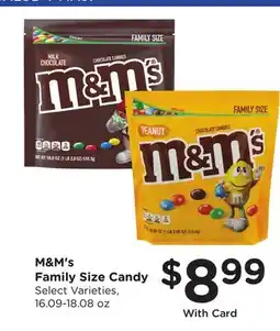 Ralphs M & M's Family Size Candy offer