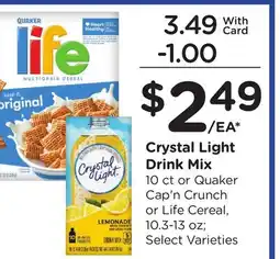Ralphs Crystal Light Drink Mix offer
