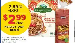 Ralphs Nature's Own Bread offer