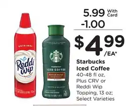 Ralphs Starbucks Iced Coffee offer