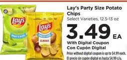 Food 4 Less Lay's Party Size Potato Chips offer