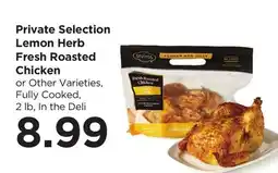 Food 4 Less Private Selection Lemon Herb Fresh Roasted Chicken offer