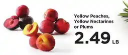 Food 4 Less Yellow Peaches, Yellow Nectarines or Plums offer