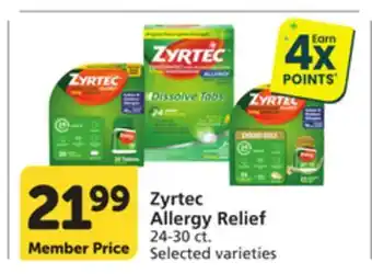 Pavilions Zyrtec Allergy Relief offer