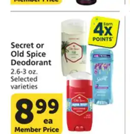 Pavilions Secret or Old Spice Deodorant offer