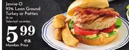 Pavilions Jennie-O 93% Lean Ground Turkey or Patties offer