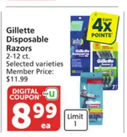 Pavilions Gillette Disposable Razors offer