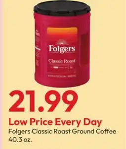 Stater Bros Folgers Classic Roast Ground Coffee offer