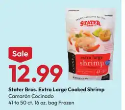 Stater Bros Stater Bros. Extra Large Cooked Shrimp offer