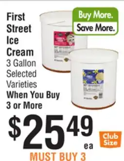 Smart & Final First Street Ice Cream offer