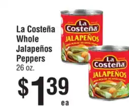 Smart & Final La Costeña Whole Jalapeños Peppers offer