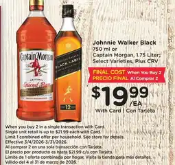 Ralphs Johnnie Walker Black offer