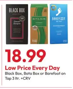Stater Bros Black Box, Bota Box or Barefoot on Tap offer