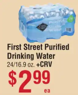 Smart & Final First Street Purified Drinking Water offer