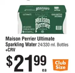 Smart & Final Maison Perrier Ultimate Sparkling Water offer