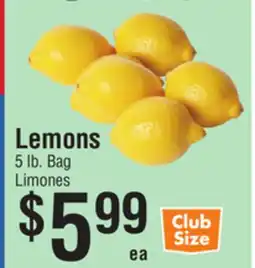 Smart & Final Lemons offer