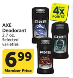 Albertsons AXE Deodorant offer