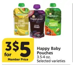 Albertsons Happy Baby Pouches offer