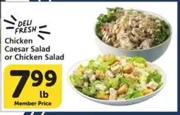 Albertsons Chicken Caesar Salad or Chicken Salad offer