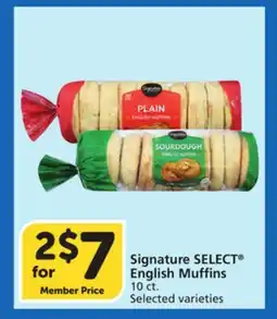 Albertsons Signature SELECT English Muffins offer