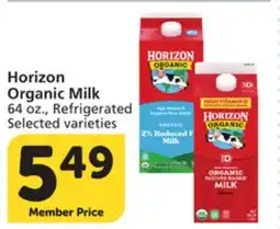 Vons Horizon Organic Milk offer