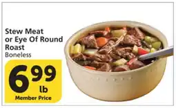 Vons Stew Meat or Eye Of Round Roast offer