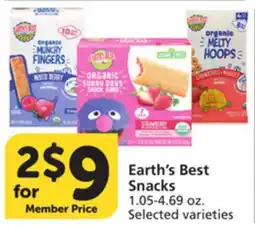 Vons Earth's Best Snacks offer