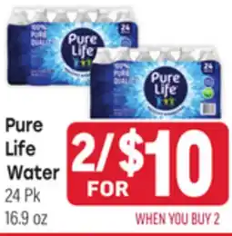 Tony’s Fresh Market Pure Life Water offer