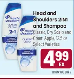 Tony’s Fresh Market Head and Shoulders 2IN1 and Shampoo offer