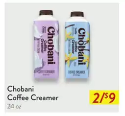 Fresh Thyme Chobani Coffee Creamer offer