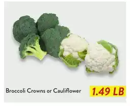 Fresh Thyme Broccoli Crowns or Cauliflower offer
