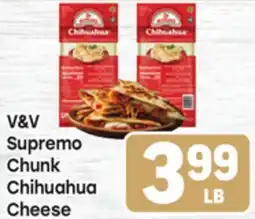 Tony’s Fresh Market V&V Supremo Chunk Chihuahua Cheese offer
