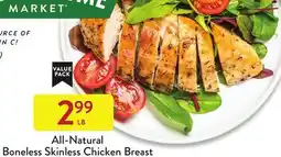 Fresh Thyme All-Natural Boneless Skinless Chicken Breast offer
