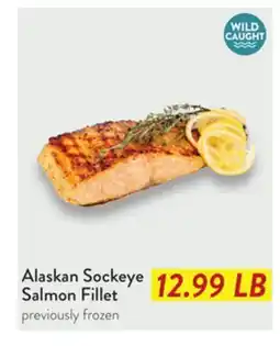 Fresh Thyme Alaskan Sockeye Salmon Fillet offer
