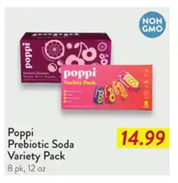 Fresh Thyme Poppi Prebiotic Soda Variety Pack offer